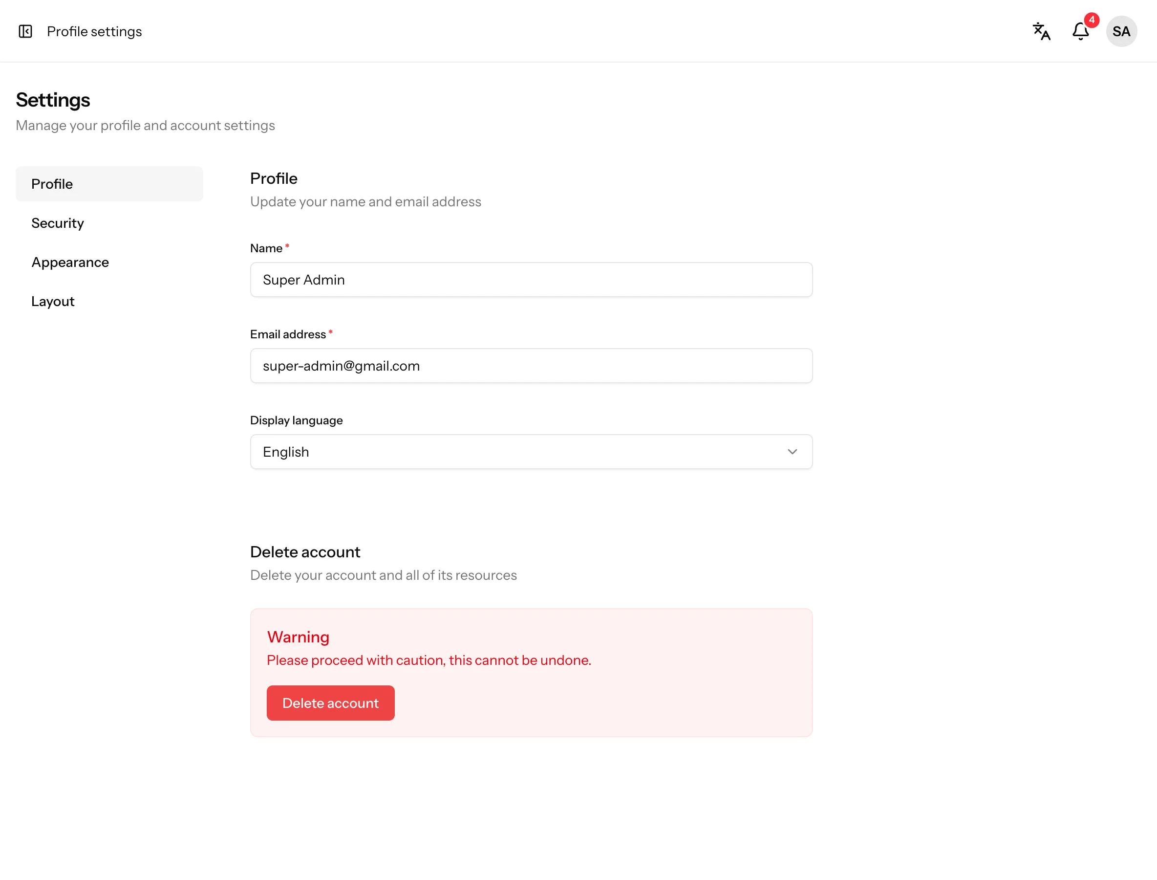 17 languages, translated end to end: screenshot from the Vue kit